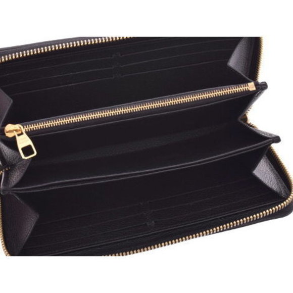 Louis Vuitton Empreinte Zippy Wallet Black Leather Long - Picture 7 of 12